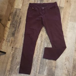 Geso maroon dark purple pants